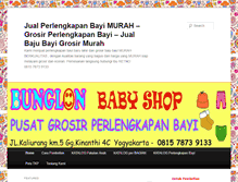 Tablet Screenshot of bunglonbabyshop.com
